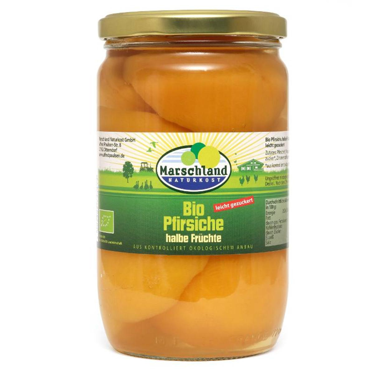 Pfirsiche halbe Frucht
