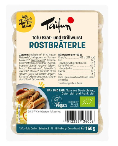 Produktfoto zu Tofu Rostbräterle