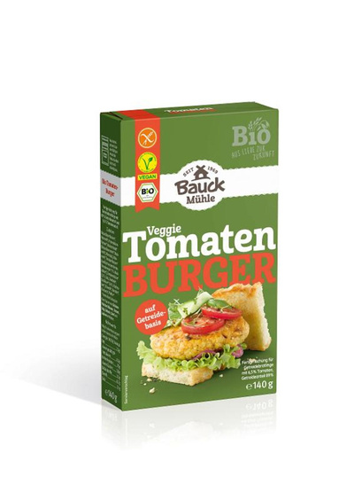 Produktfoto zu Tomaten-Burger mit Basilikum