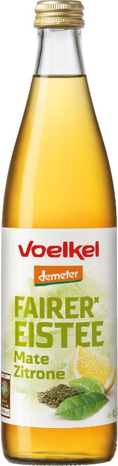 Produktfoto zu Fairer Eistee mit Mate und Zitrone