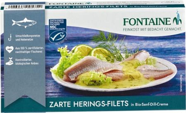 Produktfoto zu Heringsfilet in Senf-Dill