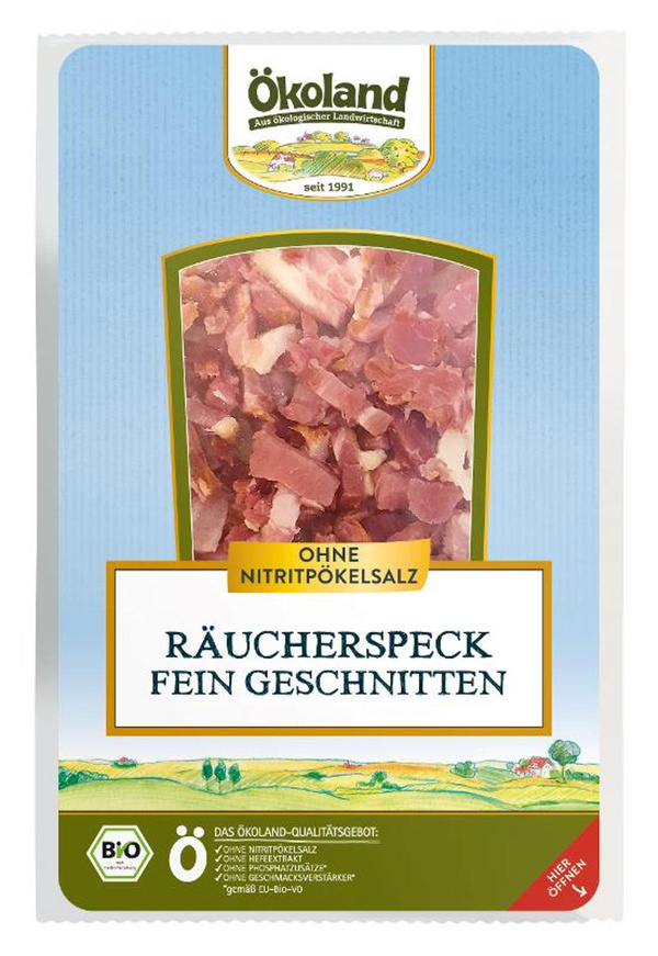 Produktfoto zu Räucherspeck fein geschnitten