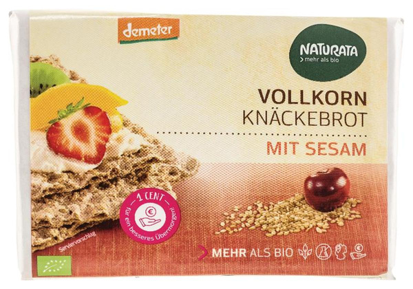 Produktfoto zu Vollkorn-Knäckebrot mit sesam