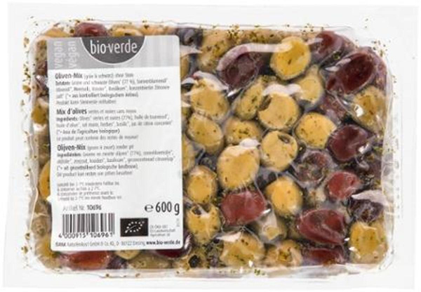 Produktfoto zu Oliven-Mix ohne Stein, gekräutert