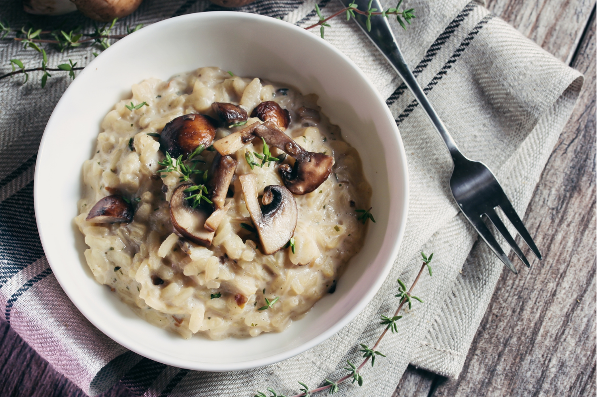 Risotto mit Steinchampignons