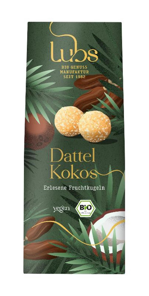 Produktfoto zu Dattel Kokos Konfekt
